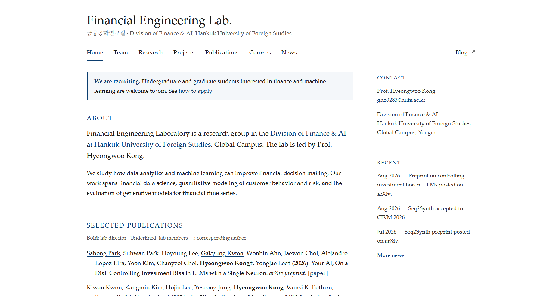 Lab website goes live